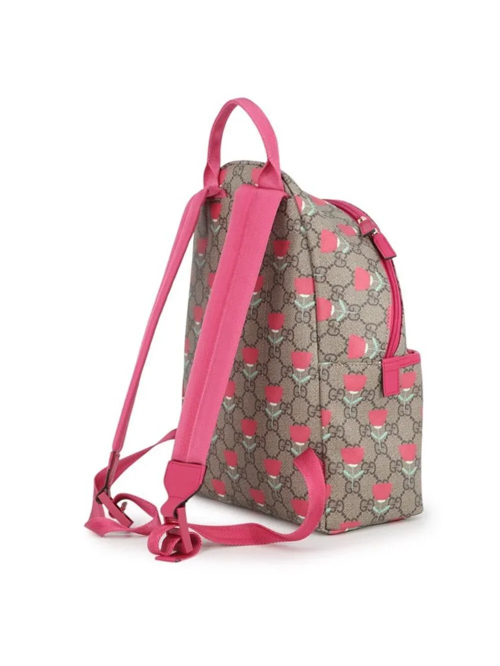Gucci Backpack GG Supreme Flower Print Children Kids Kim Seungyoung
